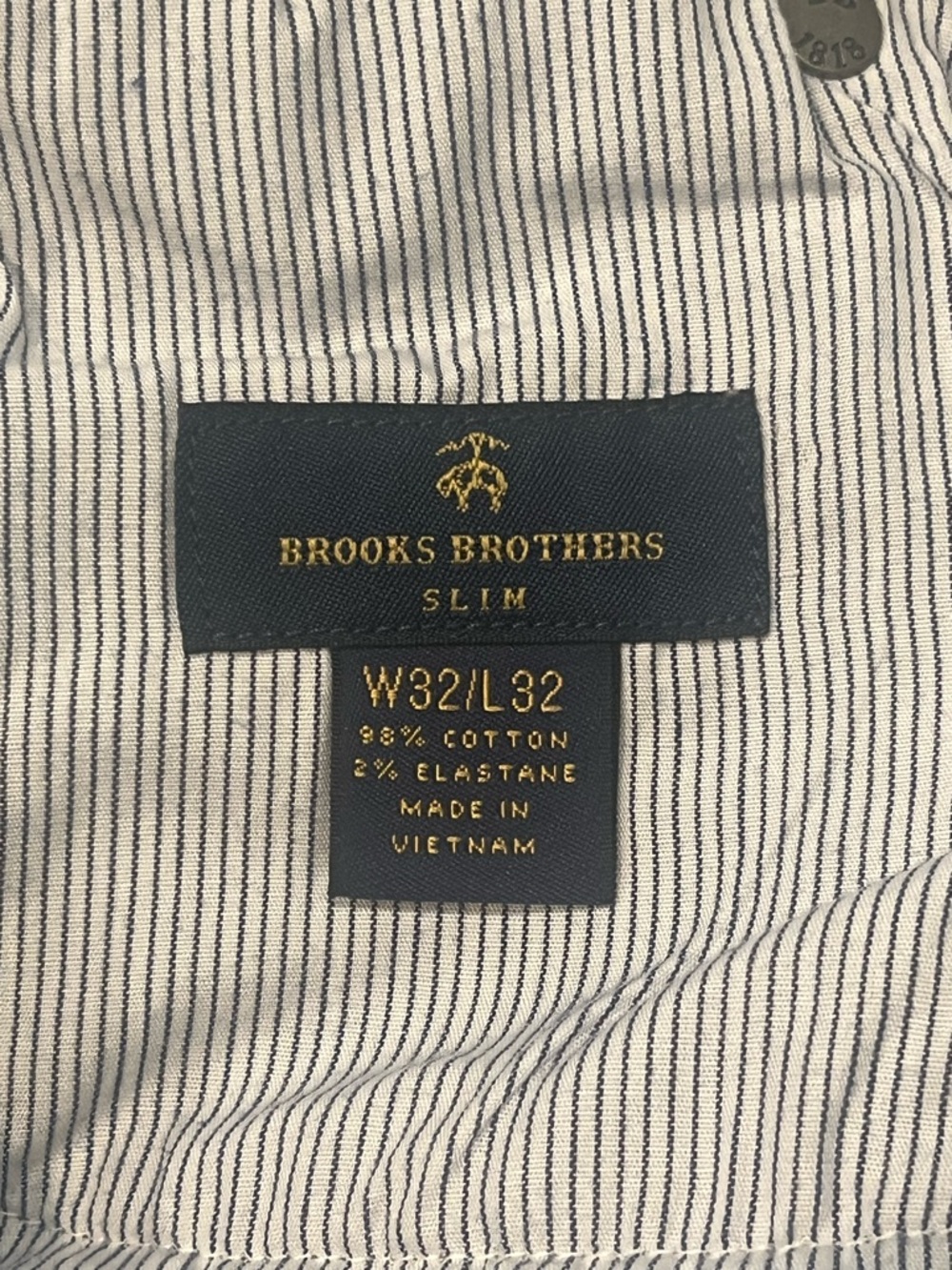 Brooks Brothers Slim Fit Corduroy Cotton Pants Men's 32x32 Olive Green - Picture 8 of 10
